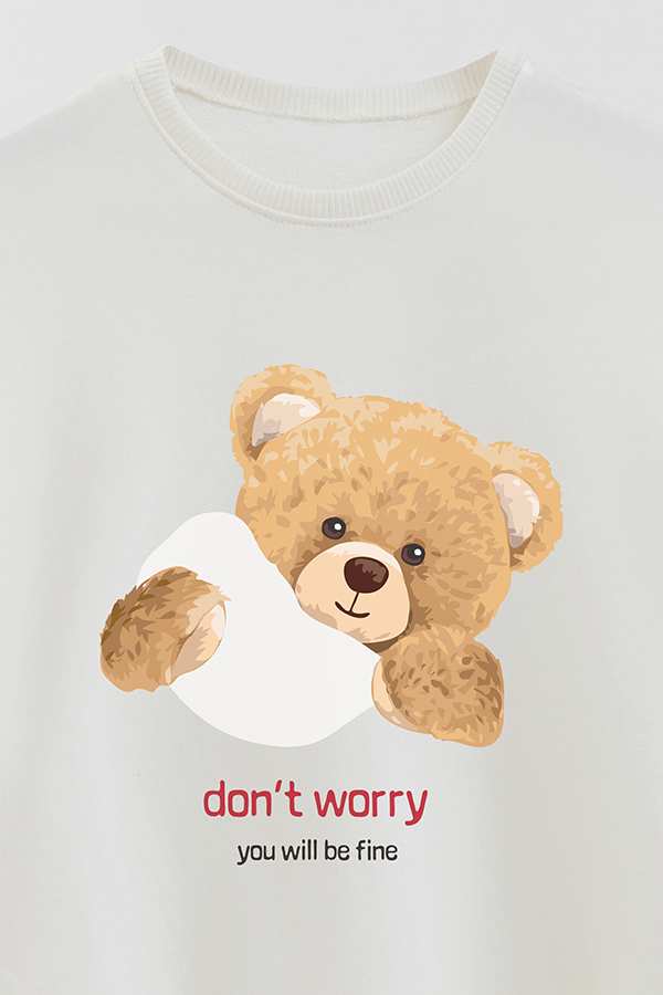BUZO RUSTICO KIDS TEDDY DONT WORRY