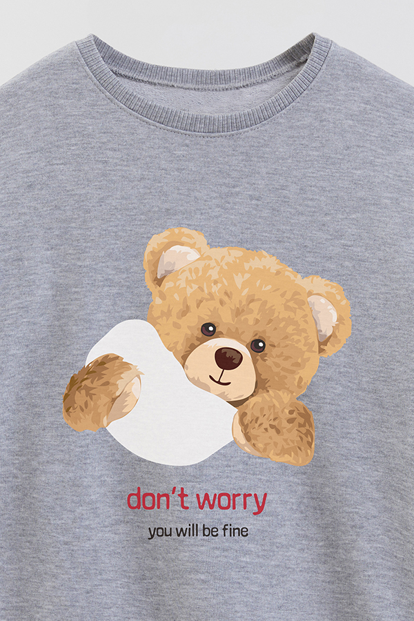 BUZO RUSTICO KIDS TEDDY DONT WORRY