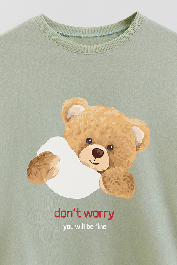 BUZO RUSTICO KIDS TEDDY DONT WORRY
