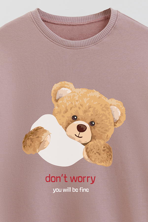 BUZO RUSTICO KIDS TEDDY DONT WORRY