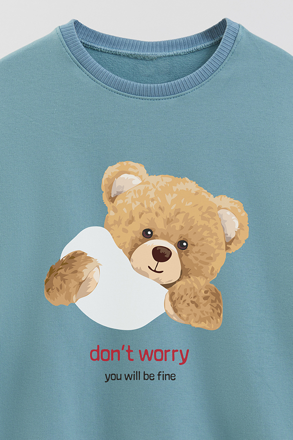 BUZO RUSTICO KIDS TEDDY DONT WORRY