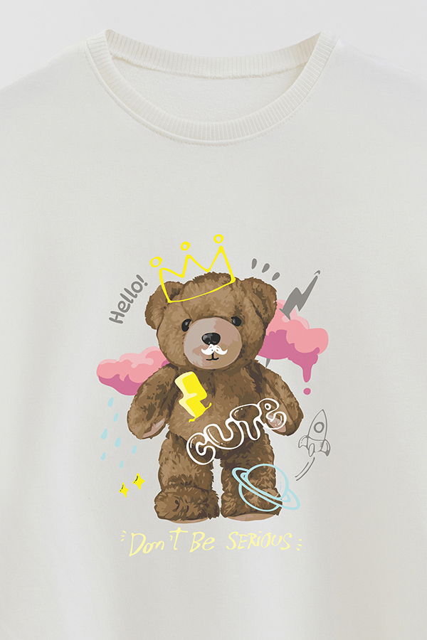BUZO RUSTICO KIDS TEDDY DONT BE SERIOUS