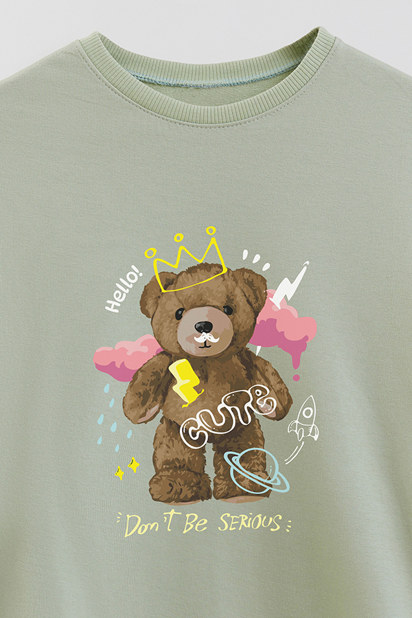 BUZO RUSTICO KIDS TEDDY DONT BE SERIOUS