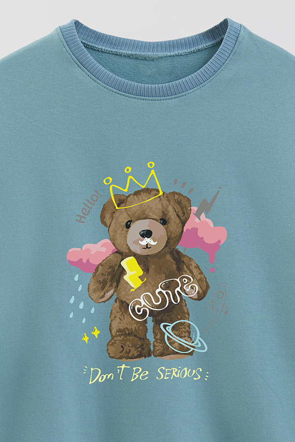 BUZO RUSTICO KIDS TEDDY DONT BE SERIOUS