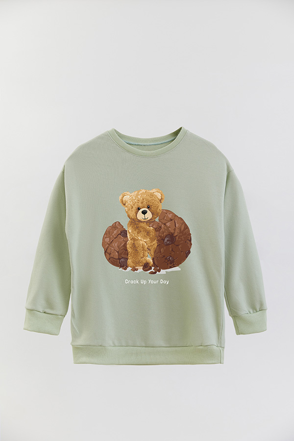 BUZO RUSTICO KIDS TEDDY CRACK UP YOUR DAY