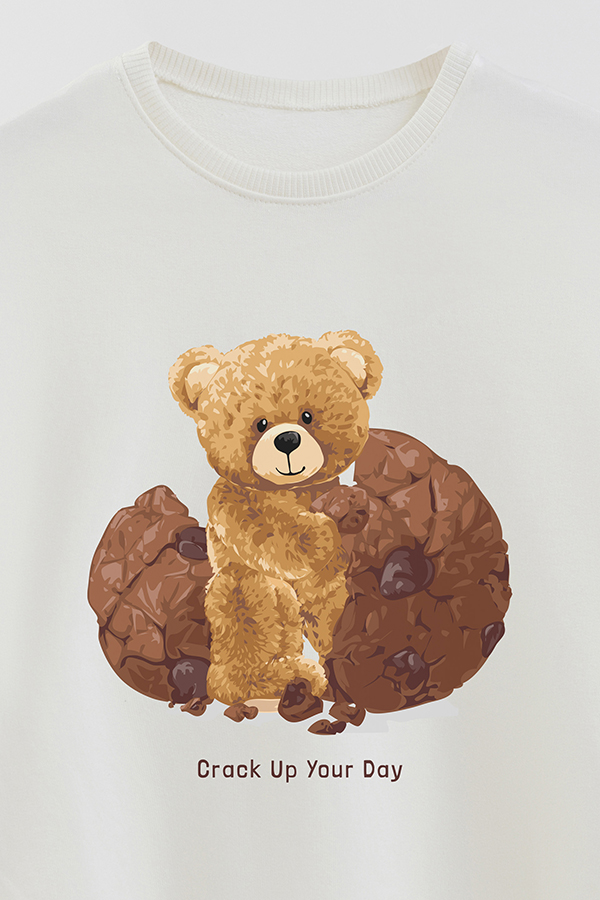 BUZO RUSTICO KIDS TEDDY CRACK UP YOUR DAY