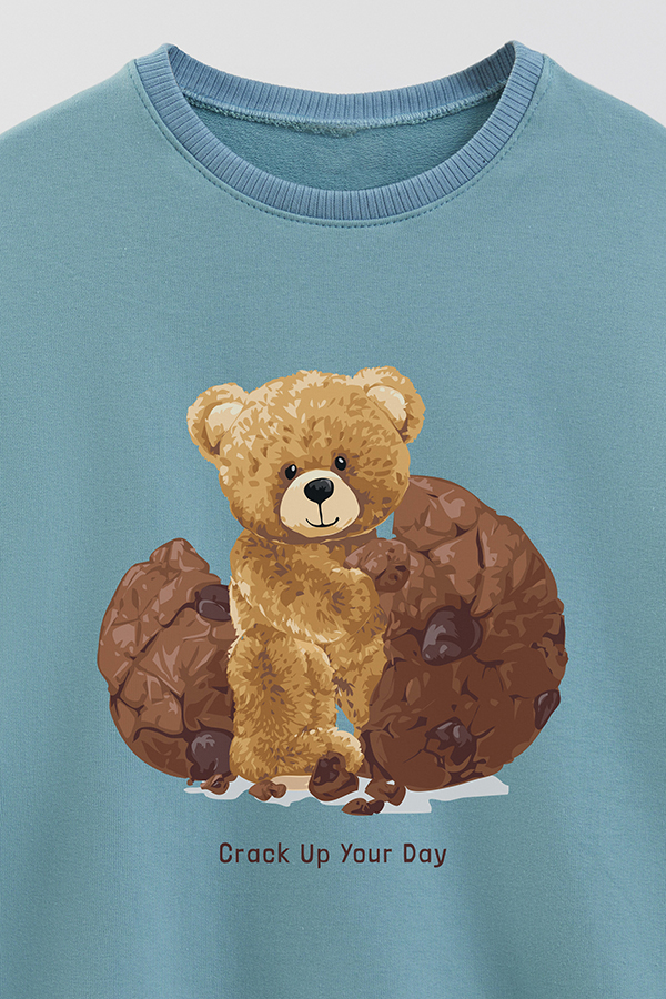 BUZO RUSTICO KIDS TEDDY CRACK UP YOUR DAY