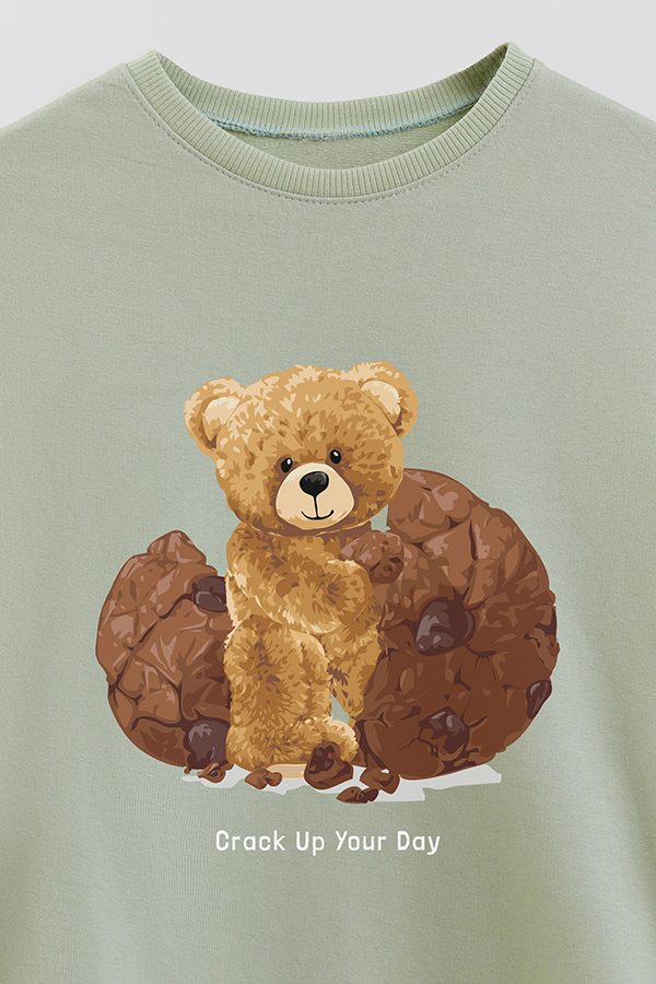 BUZO RUSTICO KIDS TEDDY CRACK UP YOUR DAY