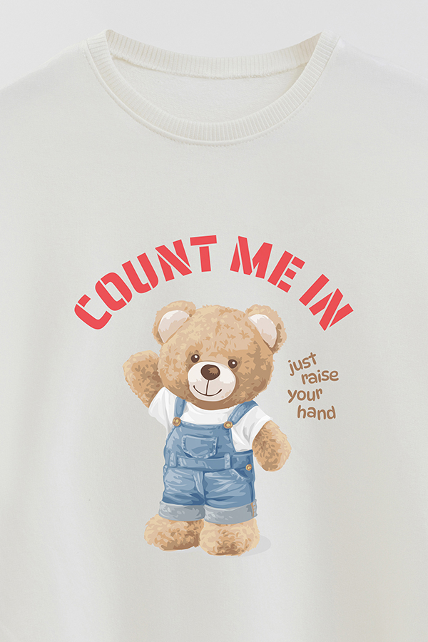 BUZO RUSTICO KIDS TEDDY COUNT ME
