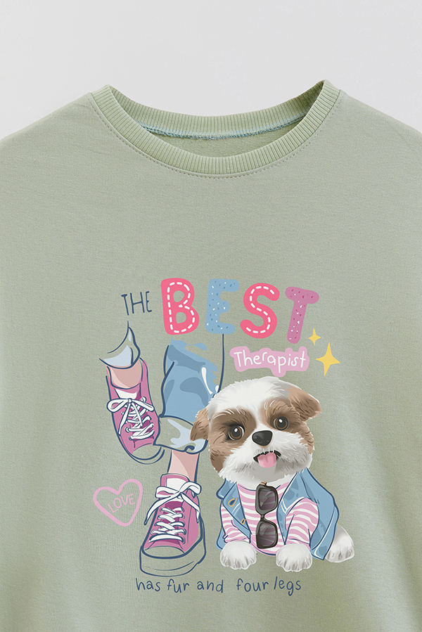 BUZO CREWNECK RUSTICO DOGGY DREAMS THERAPIST