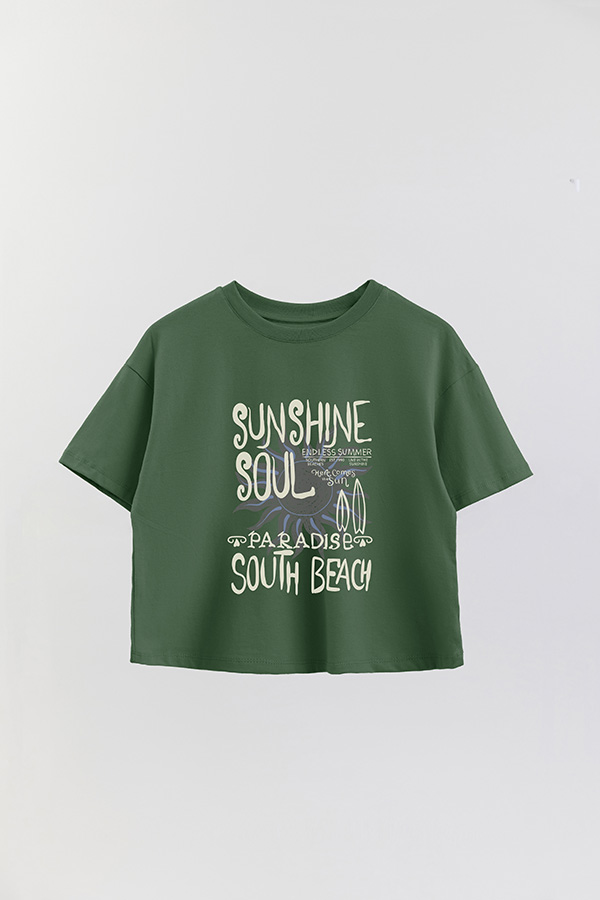 REMERA CROP ESTAMPADA SOUL