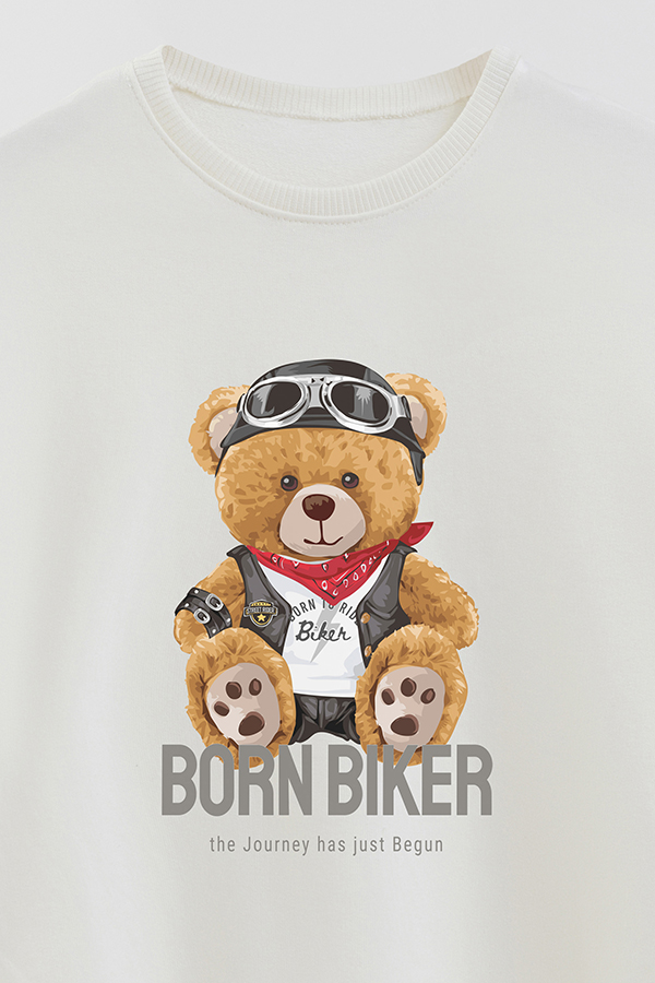 BUZO RUSTICO KIDS TEDDY BORN BIKER