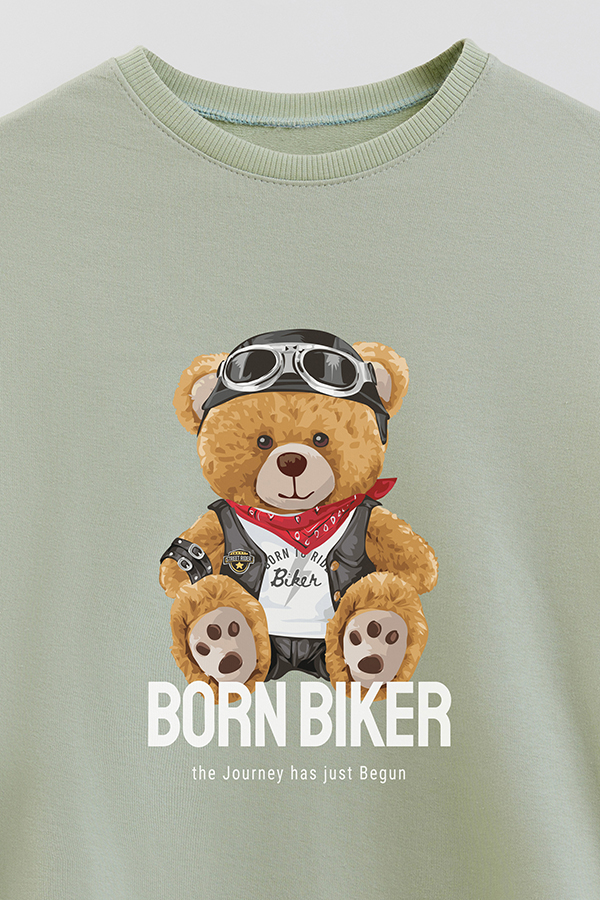 BUZO RUSTICO KIDS TEDDY BORN BIKER