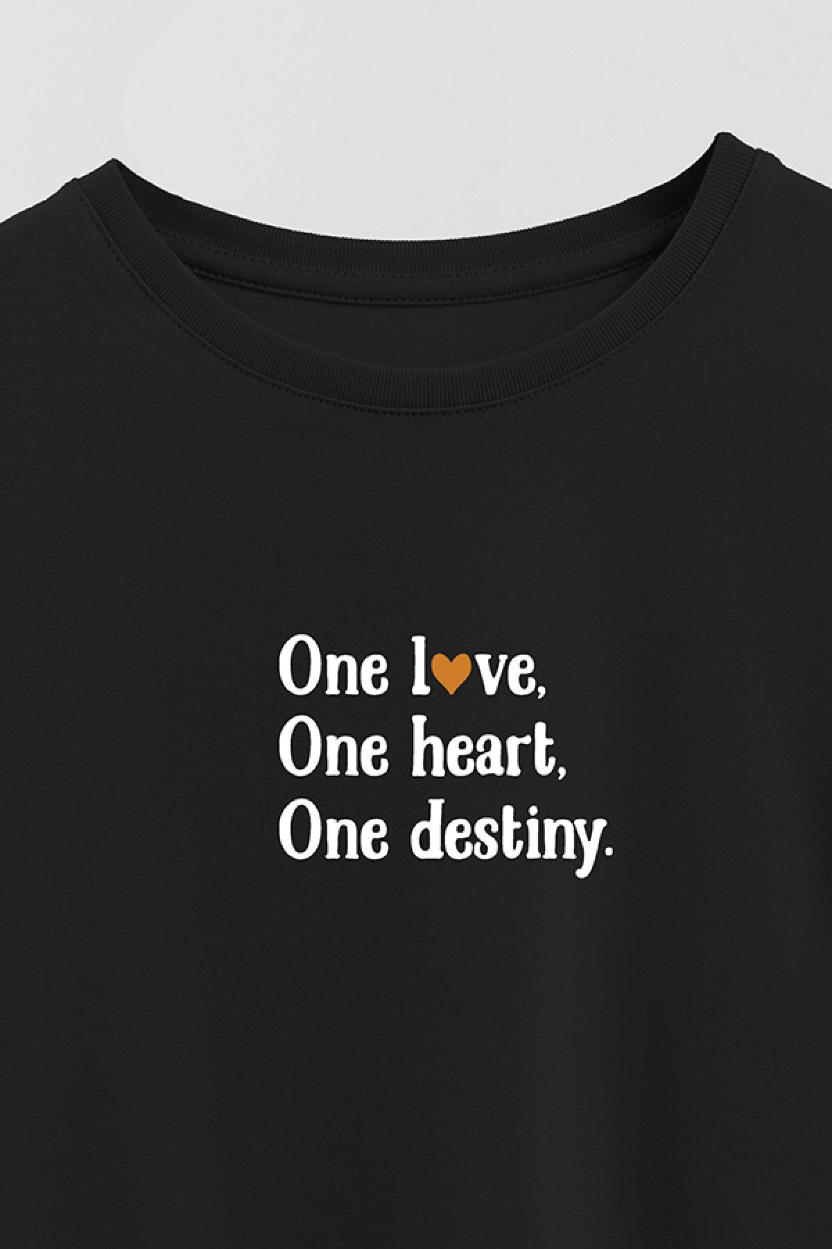 REMERA GIRL OVER MIN ONE LOVE ONE HEART