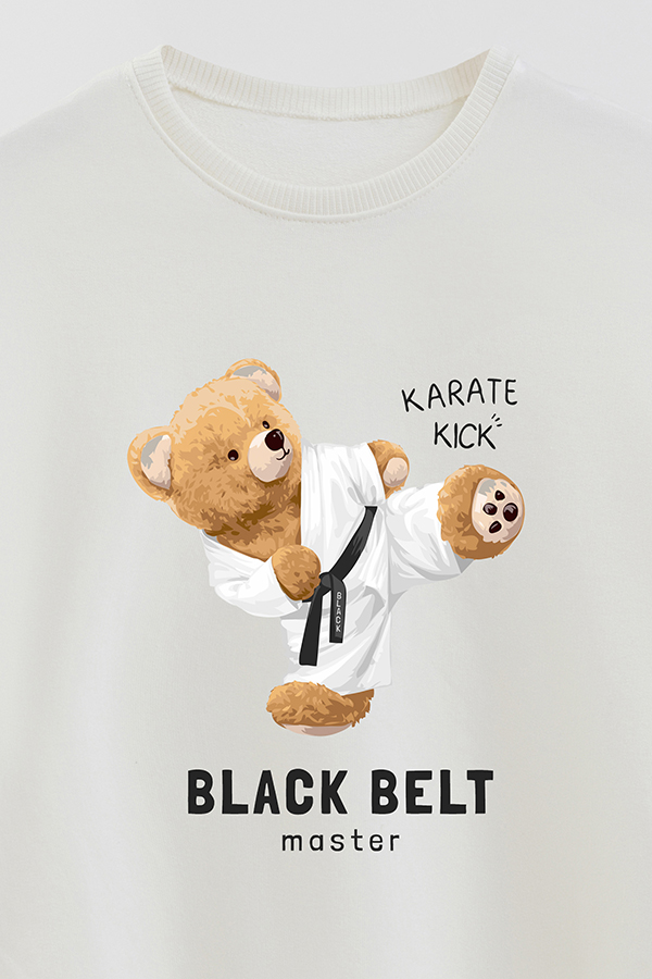 BUZO RUSTICO KIDS TEDDY BLACK BELT