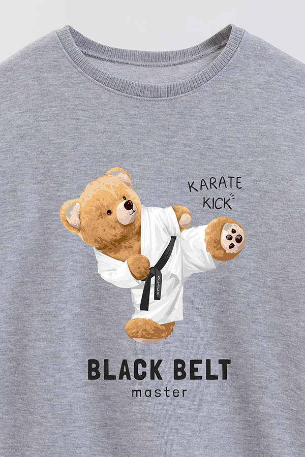 BUZO RUSTICO KIDS TEDDY BLACK BELT