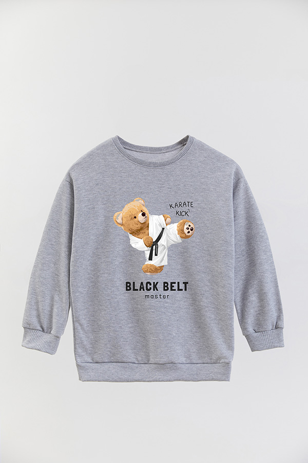 BUZO RUSTICO KIDS TEDDY BLACK BELT