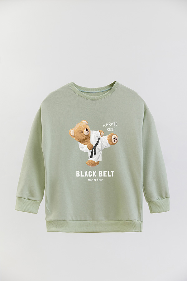 BUZO RUSTICO KIDS TEDDY BLACK BELT