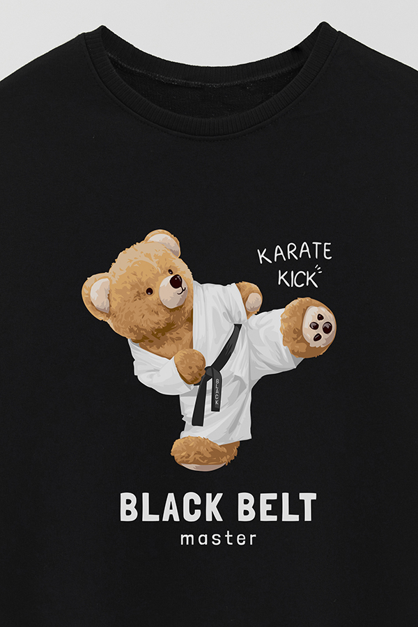 BUZO RUSTICO KIDS TEDDY BLACK BELT