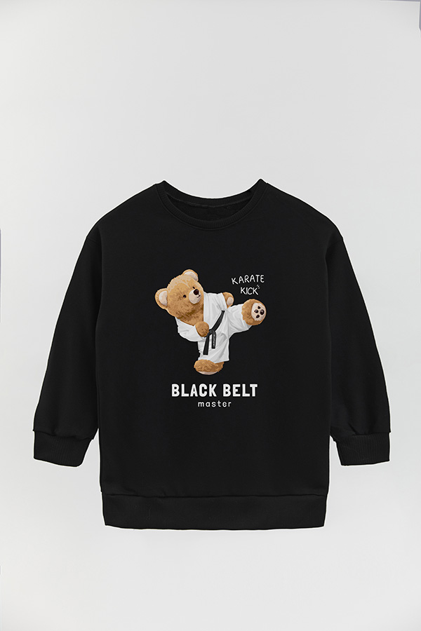 BUZO RUSTICO KIDS TEDDY BLACK BELT