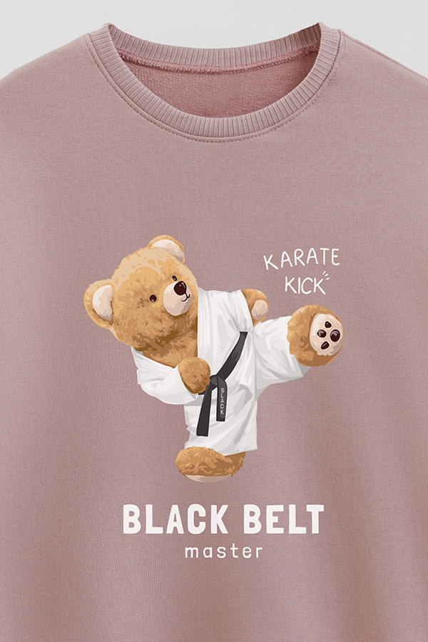 BUZO RUSTICO KIDS TEDDY BLACK BELT