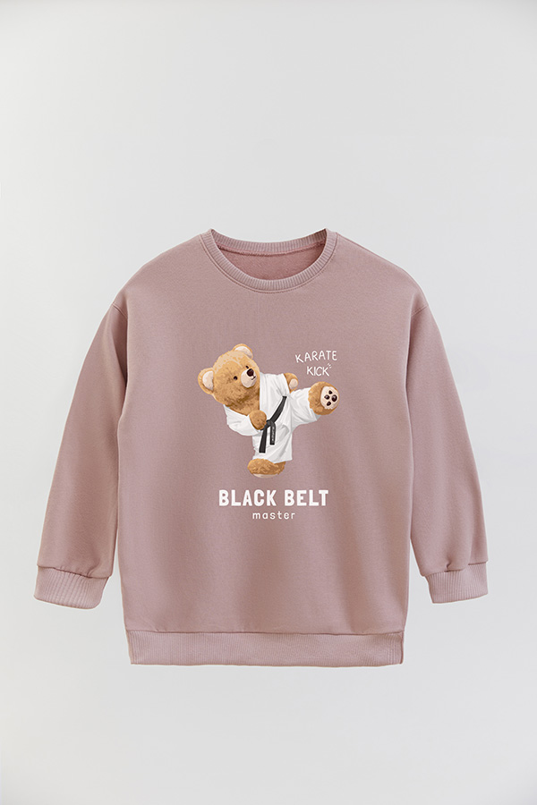 BUZO RUSTICO KIDS TEDDY BLACK BELT
