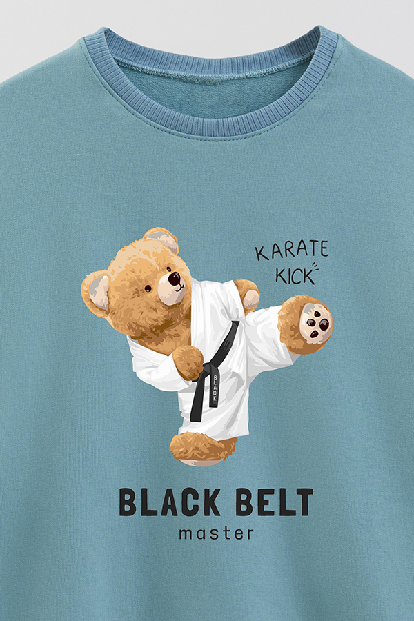BUZO RUSTICO KIDS TEDDY BLACK BELT