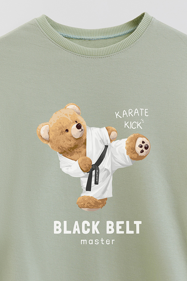 BUZO RUSTICO KIDS TEDDY BLACK BELT