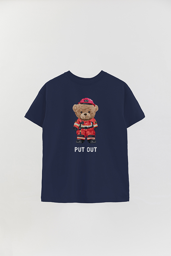 REMERA OVER ESTAMPADA UNISEX TEDDY PUT OUT