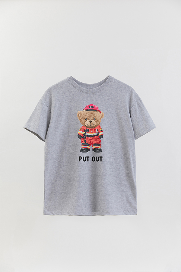 REMERA OVER ESTAMPADA UNISEX TEDDY PUT OUT