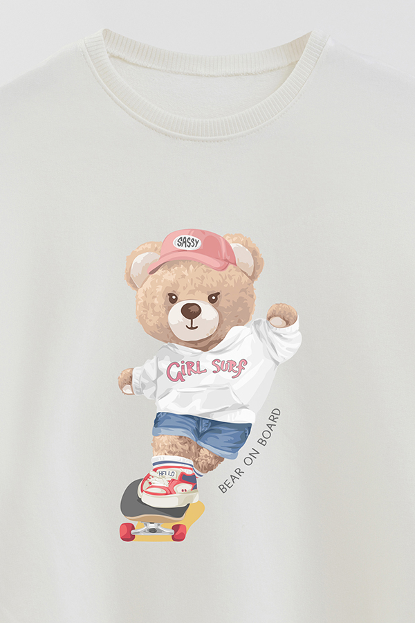 BUZO RUSTICO KIDS TEDDY BEAR ON BOARD