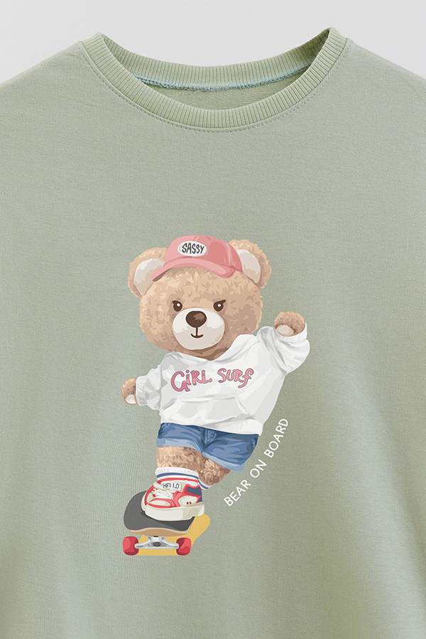 BUZO RUSTICO KIDS TEDDY BEAR ON BOARD