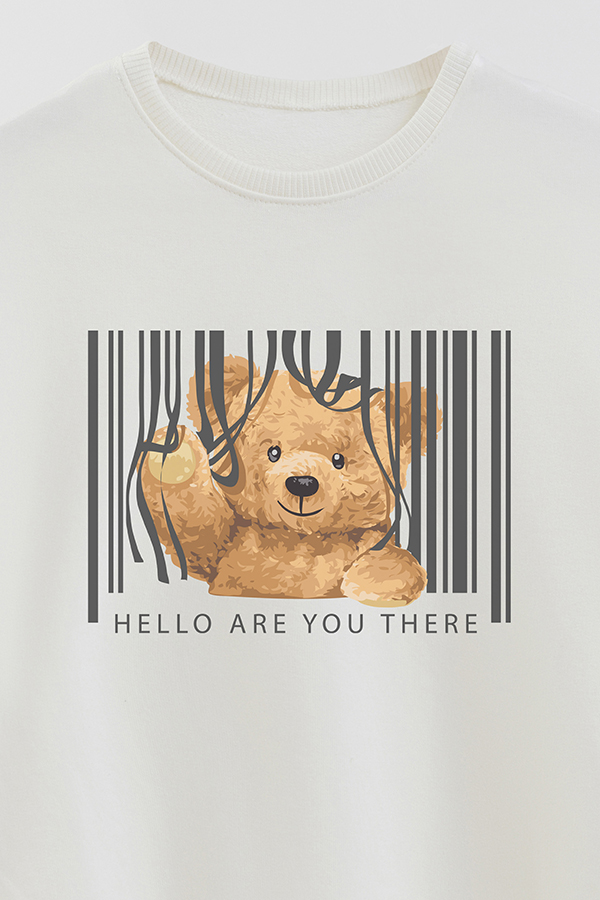 BUZO RUSTICO KIDS TEDDY BACK ARE YOU THERE