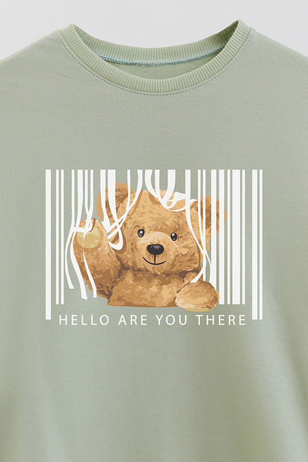 BUZO RUSTICO KIDS TEDDY BACK ARE YOU THERE