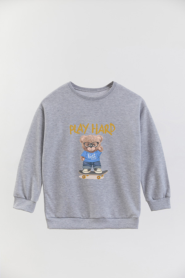 BUZO RUSTICO KIDS TEDDY ALWAYS PLAY HARD