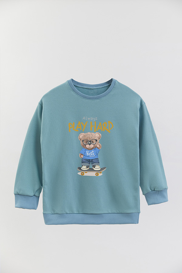 BUZO RUSTICO KIDS TEDDY ALWAYS PLAY HARD