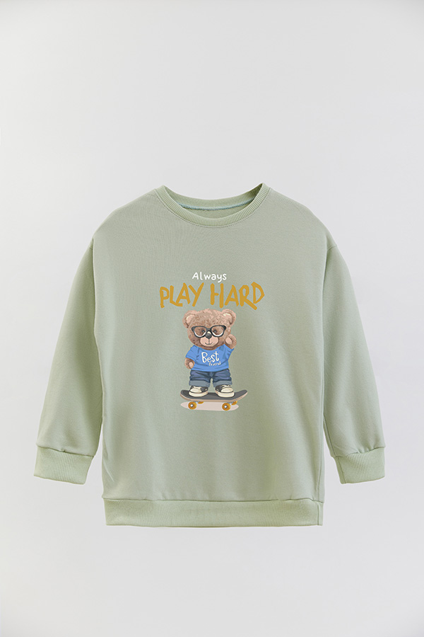 BUZO RUSTICO KIDS TEDDY ALWAYS PLAY HARD