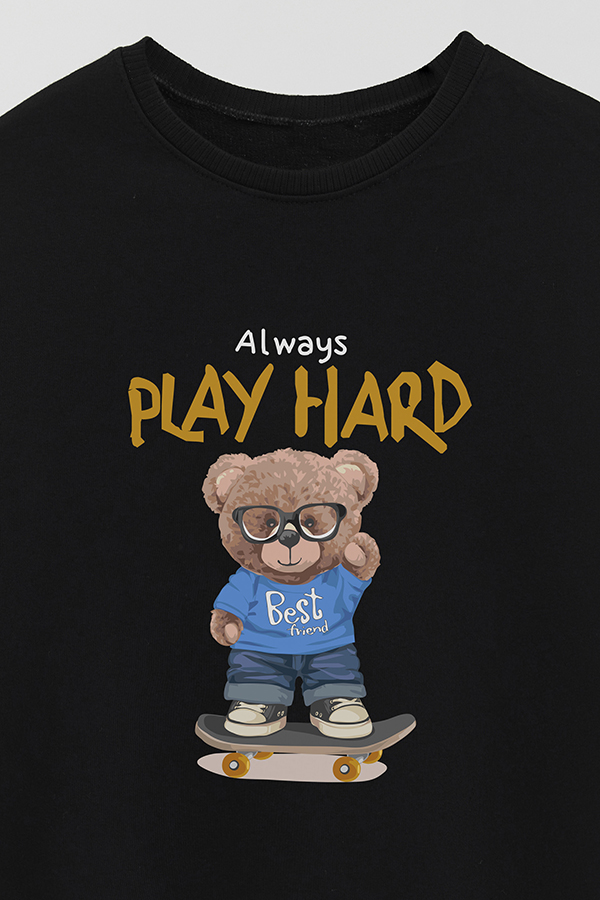 BUZO RUSTICO KIDS TEDDY ALWAYS PLAY HARD