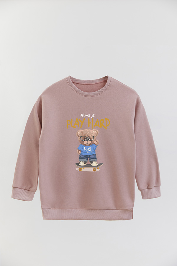 BUZO RUSTICO KIDS TEDDY ALWAYS PLAY HARD
