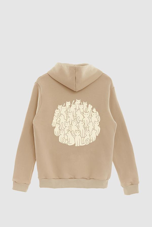 HOODIE ESTAMPADO CAT SOCIETY