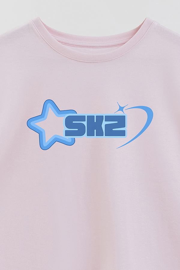 REMERA KID OVERSIZE SKZ AZUL