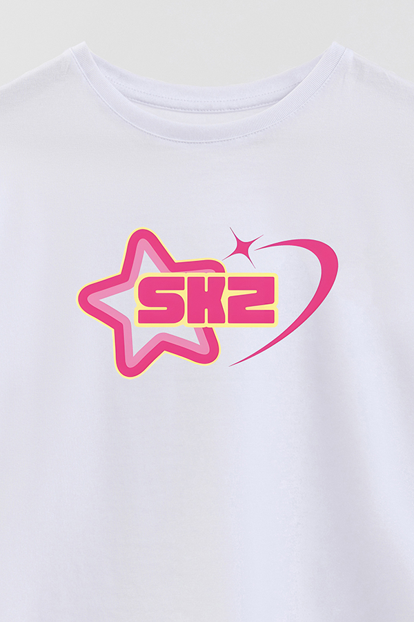 REMERA KID OVERSIZE SKZ ROSA