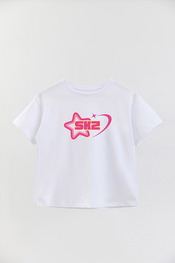 REMERA KID OVERSIZE SKZ ROSA