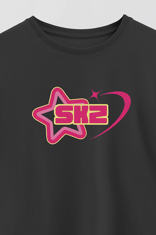 REMERA KID OVERSIZE SKZ ROSA