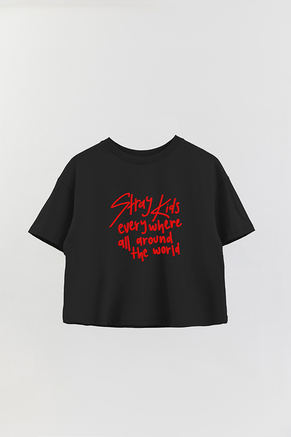REMERA CROP ESTAMPADA SKZ 5