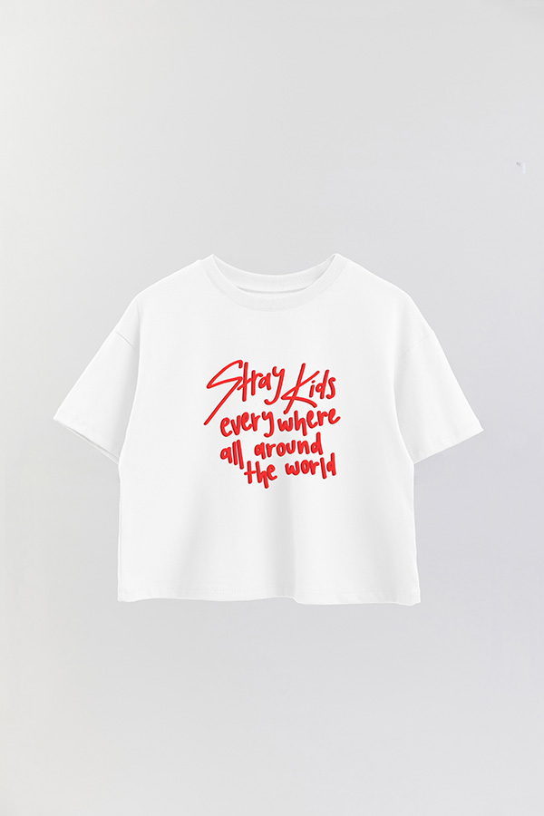 REMERA CROP ESTAMPADA SKZ 5