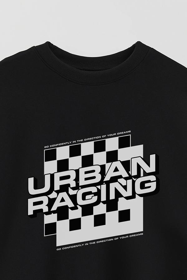 BUZO CREWNECK ESTAMPADO STREET MOOD URBAN RACING
