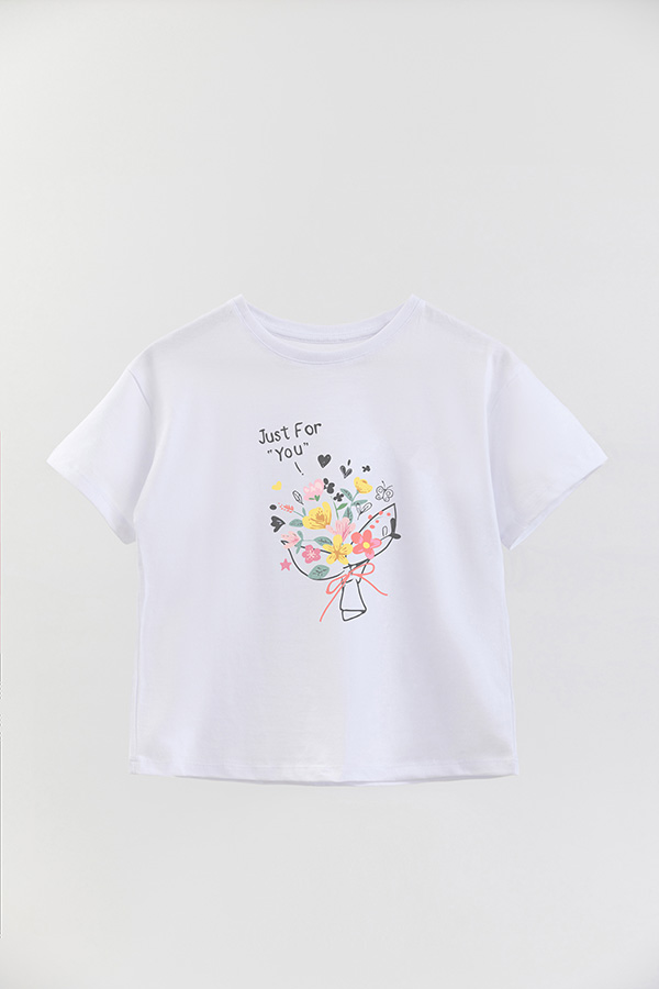 REMERA GIRL OVER JUST FOR YOU