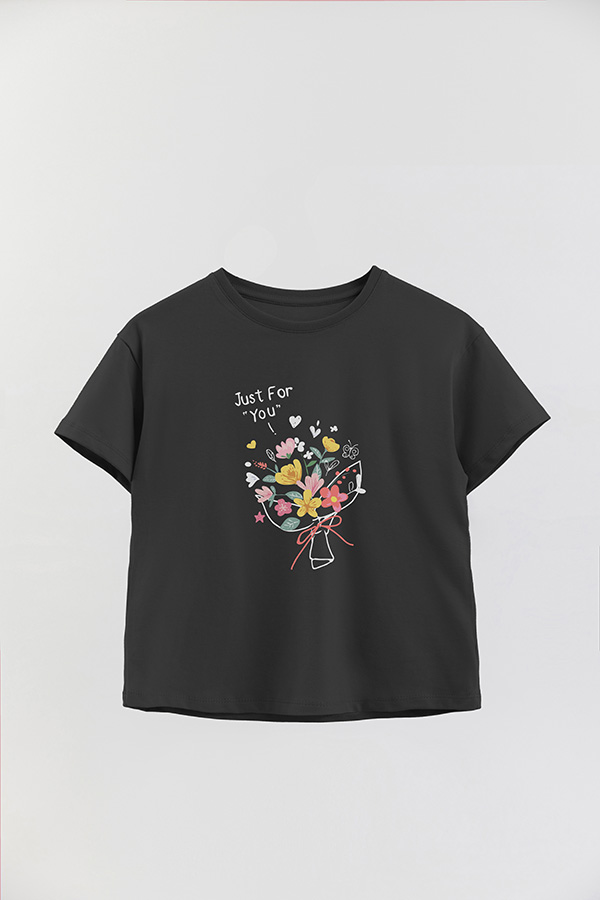 REMERA GIRL OVER JUST FOR YOU