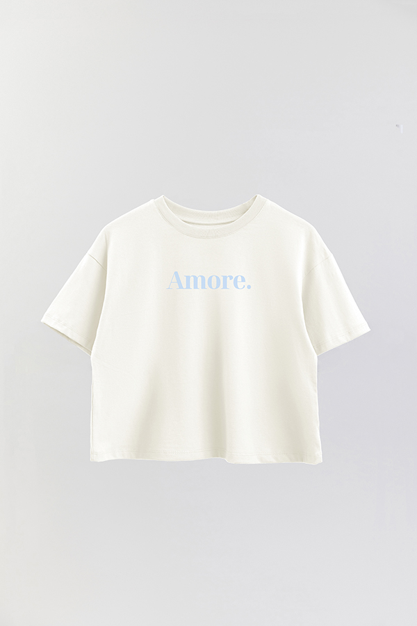 REMERA CROP ESTAMPADA PINK AMORE